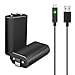 Produktbild Xbox One Controller Akku Pack und Ladekabel Set mit 3M USB Geflochtenem Kabel, 2 x 1600 mAh Rechargeable Battery Packs für Microsoft Xbox One / Xbox One S / Xbox One X / Xbox One Elite Batterien