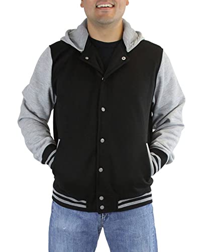 Image of ToBeInStyle Men's Polar Fleece Long Sleeve Zip Up Kangaroo Pocket Cold Weather Hoodie Jacket