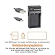 DSTE NP-60 Li-Ionen Batterie (2-Pack) und Micro USB Ladegerät Anzug Kompatibel für Fuji LS420 LS433 LS633 LS743 LS753 P712 P850 P880 Z730 Z7590 Z760