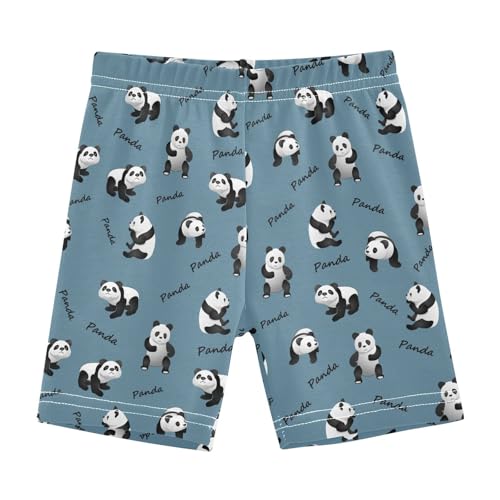 JHKKU Girls Cute Panda Shorts Cotton Cartwheel Bike Kids Biker Under Dress Dance Short Girl Clothes 6T