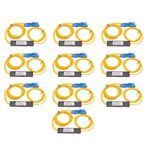 Séparateur de fibre optique FTTH monomode SC UPC 1X2 PLC pour boîtier de distribution