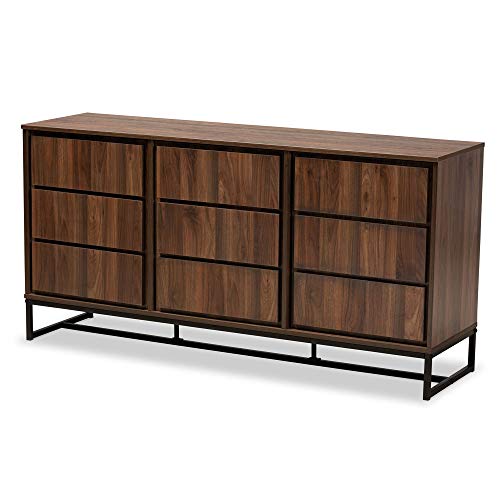 Baxton Studio Neil Sideboards And Servers, One Size, Walnut Brown/Black #TOP10