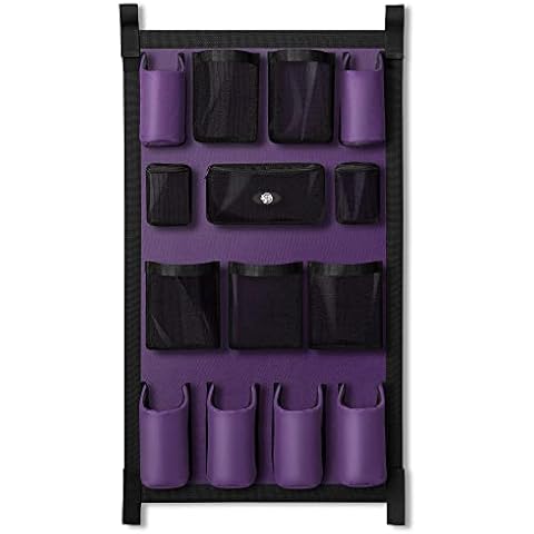 SmithBuilt Trailer Grooming Bag - Purple, Long Hanging Door Caddy for Horses Cover