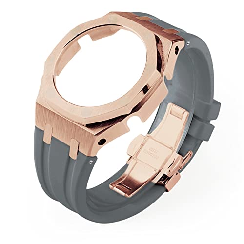 Bracelet de montre modifié GA2100 en acier pour un style élégant au quotidien