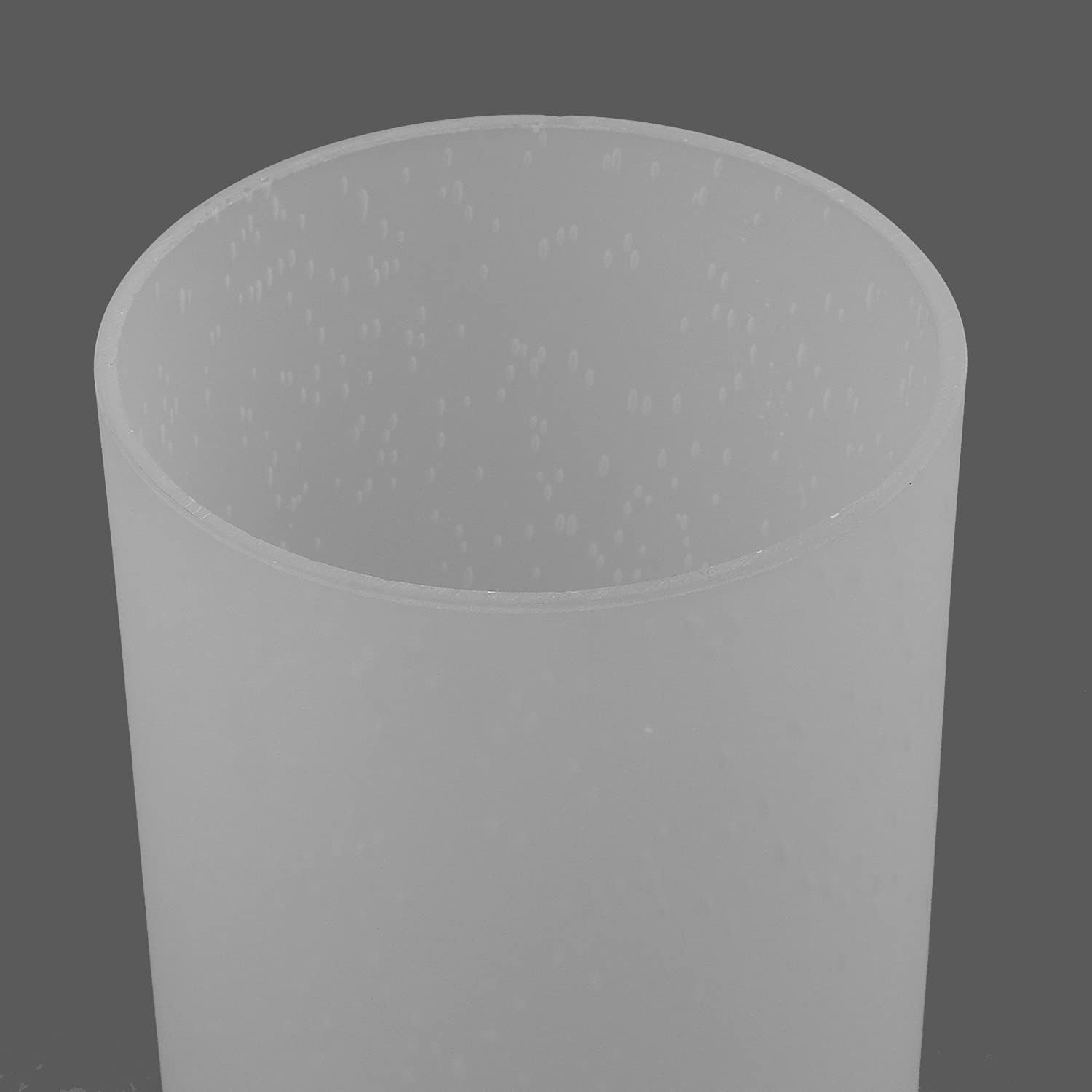 3 Pack Frosted Seeded Glass Shade Replacement, Cylinder Light Fixture Replacement Glass Globe or Glass Cover with 1-5/8-Inch Fitter for Chandelier Wall Sconce Pendant Light, G0104