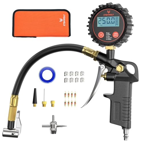 ETENWOLF T500 Digital Tire Pressure Gauge with Inflator, Tire Gauge