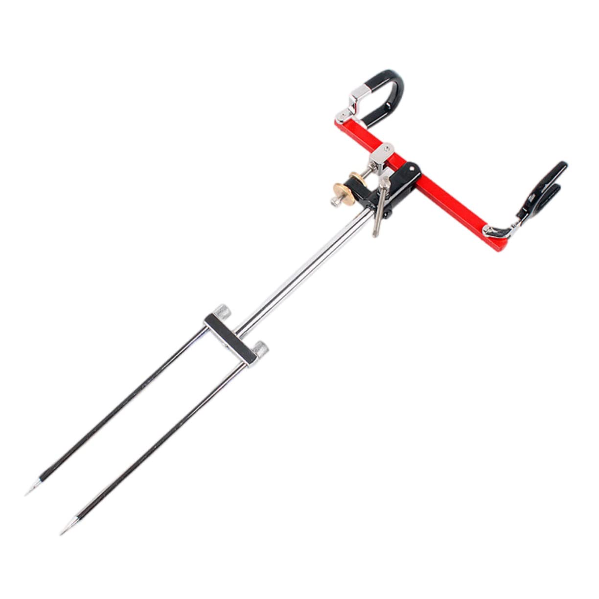 POPETPOP Multi-function Fishing Rod Bracket Universal Ground Bracket Fishing Stand Aluminum Alloy Holders