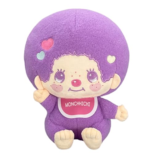 モンチッチ×マイメロディ・クロミ モンチッチ × チムたん BIGぬいぐるみ 約26cm (モンチッチ パープル)