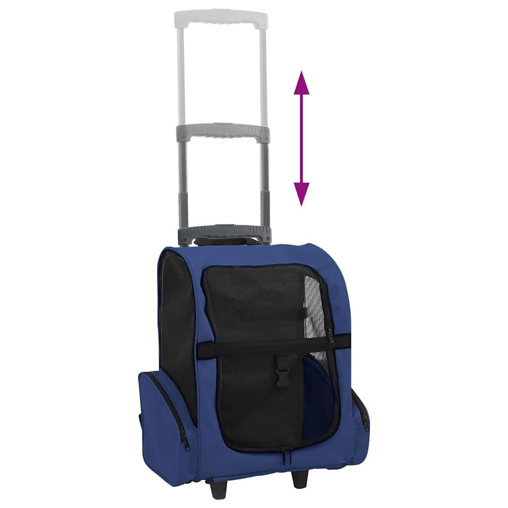 vidaXL Hundetrolley Faltbar Transporttasche Trolley Tragetasche Katze Rucksack