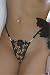RwalkinZ Women's Matel Flower G String Lace Toy Lingerie Sexy Thongs T Back Panty