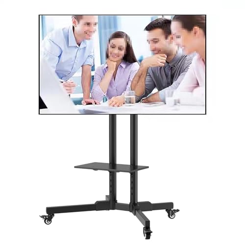 Soporte móvil para TV con ruedas y ajuste de altura miniatura 3