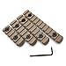 Yatrouys 5-Pack M-LOK Polymer Picatinny Rail Sections Kit for M-lok Rail Mount System - 5/7/9/11/13 Slots (Tan)