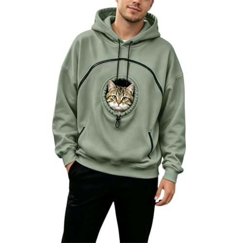 Pet Pouch Hoodie for Women Men Cat Hoodies for Dogs & Snack Sweatshirt — view 5