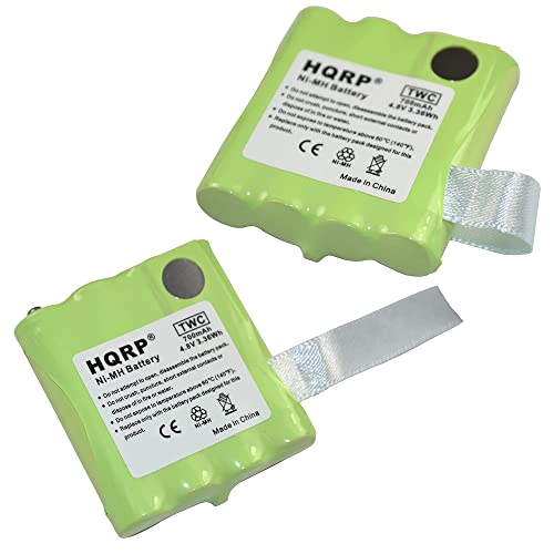 Hqrp Two Batteries Compatible With Midland Lxt324, Lxt500, Lxt535, Lxt560, Lxt42, Cxt240, Cxt250 Two-Way Radio #TOP9