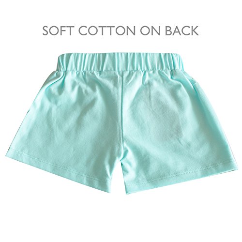 Messy Code Baby Girls Shorts Toddlers Short Sequin Pants Newborn Sparkle Shorts With Bow , Mint, L(2-3Y) #TOP2