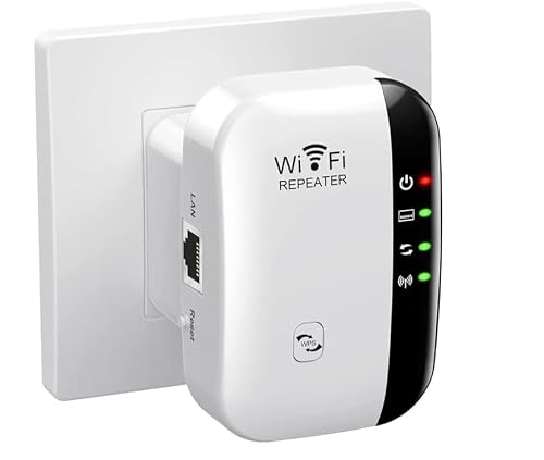 Wi-Fi Range Extender, 300 Mbps, 2.4 GHz, Wall Plug-In Design, with Ethernet Port, WPS Setup, Repeater and Access Point Mode