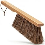 Takavu Multi-Purpose Counter Brush with Solid Wood Handle, Natural Horsehair Bristles for Gentle Dusting of Furniture, Drafting, Patio, Fireplace Cleaning, Shop Brush, Woodworking Tool & Accessories