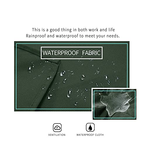 Apron-for-Men-Women-with-Adjustable-Straps-and-Large-Pockets-Canvas-Cotton-Cooking-Kitchen-Chef-Bib-Aprons-Waterproof-Green