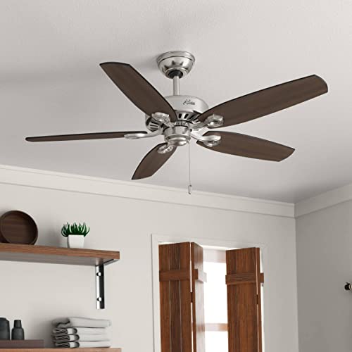 Hunter-Fan-Company-53241-Builder-Elite-Indoor-Ceiling-Fan-with-Pull-Chain-Control-52-Brushed-Nickel-Finish