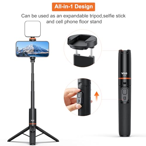 Trípode para teléfono HUIOP TP-19 extensible a 59cm con control remoto 2