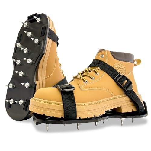 Epoxy Shoes, Gunite Spikes Shoes, Spike Shoes for Epoxy Flooring, with 1" Short Spikes Perfect For Epoxy Floor, Overlays, Epoxy Floor Kit, Garage Floor Epoxy Kit, Epoxy Garage Floor Coating Kit