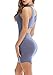 Vin beauty Women's Halter Backless Bandage Dress/Sexy Mini Dresses (Blue, S)