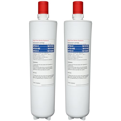 HF20-S Water Filter Compatible with 3M® HF20-S HF20-MS HF25-S (2 Pack)