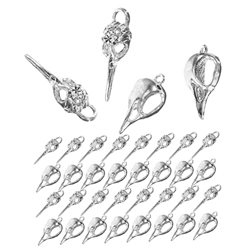 SEWACC 200 Peças Pingente De Cabeça De Pássaro Brincos Pendurados Masculinos Chaveiro Gótico Brincos