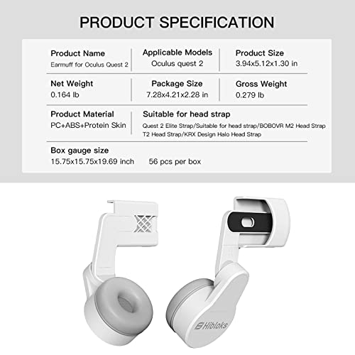 Xiufavty Ohrenschützer für Meat/Oculus Quest 2 Kopfband, verbesserter Soundeffekt und Gaming Eintauchen in VR, kompatibel mit Original Quest 2 Strap/Elite Strap - Image 8