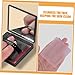 FOYTOKI 2sets Oil Absorbing Sheets Mirror Case and Puff Face Oil Blotting Paper for Oily Skin Portable Makeup Touch-up Effortlessly Controls Shine and Excess
