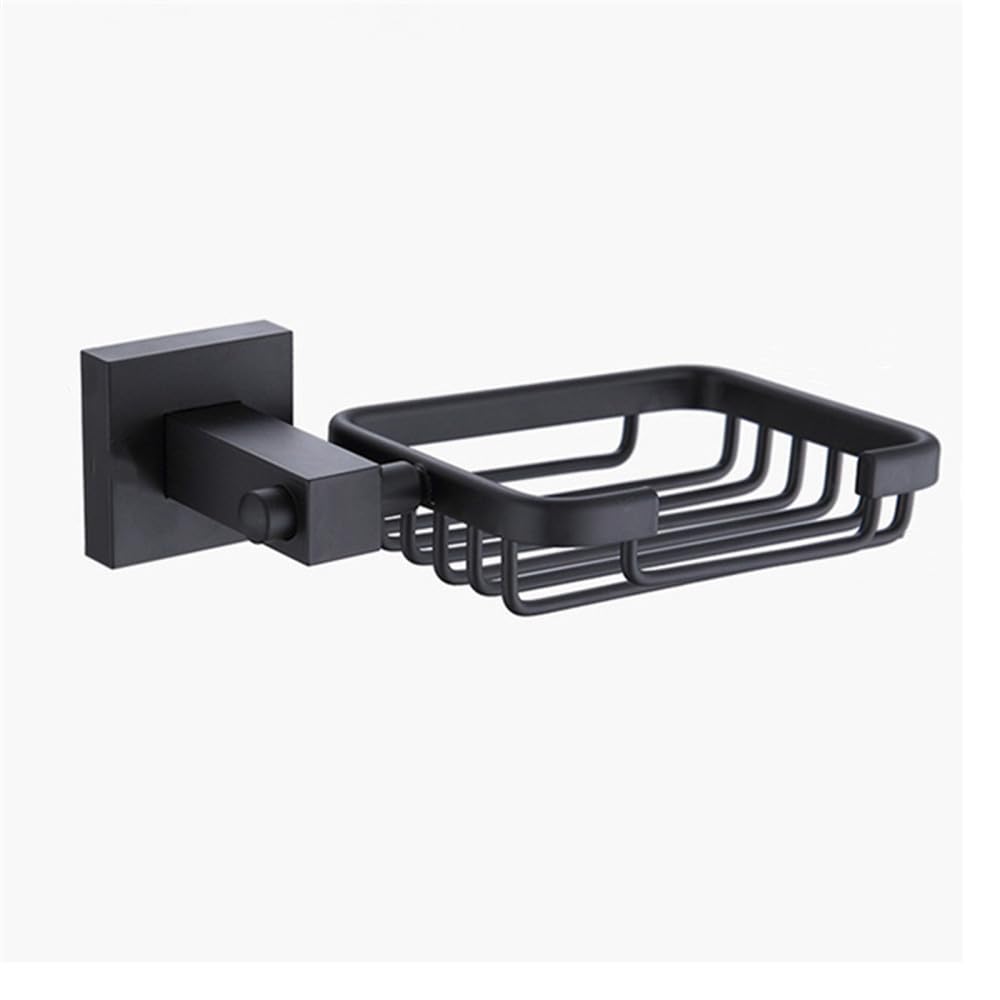 Porte-serviettes double noir mat 55cm pour sécher vos grands draps de bain après la douche