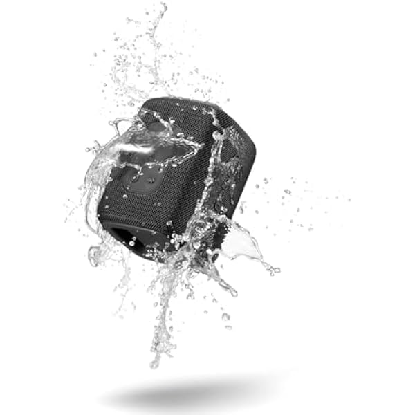 Motorola Sound - Głośnik Bluetooth 5.3 ROKR 300 – przenośny bezprzewodowy o mocy 7 W – kompaktowy, wodoodporny i pyłoszczelny IP67 – 12 godzin odtwarzania, czarny