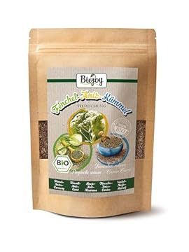 Biojoy Tisana di Finocchio Anice Carvi Biologica (250 g), semi interi, senza additivi