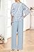 Chiffon Floarl Grandmother of The Bride Pant Suits Half Sleeve Mother of Groom Pantsuits Sky Blue