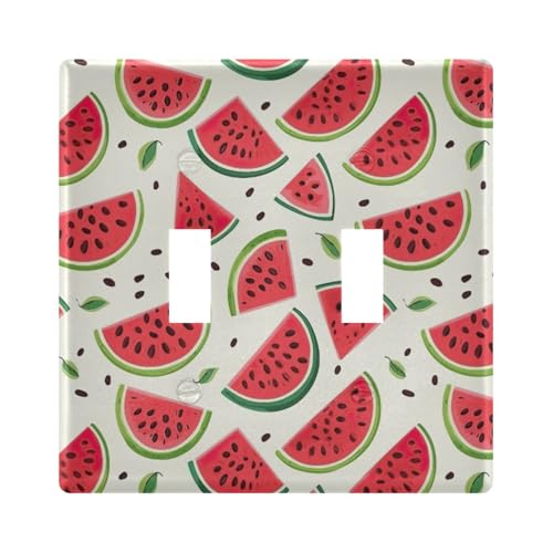 UMIRIKO Watermelon Light Switch Cover Plate Covers Decorative Double Toggle Home Decor 202a8927
