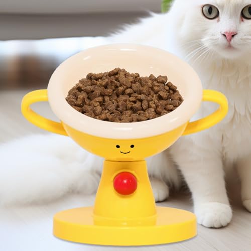 Bol surélevé pour chat inclinable 15°-60° protégeant les cervicales - 4