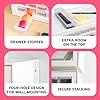 IRIS USA 64-Drawer Screw Organizer, Made in USA, Storage Chest for Charms, Beads, Craft, Scrapbook & Hobby Supplies, Hardware, Screws, Nuts & Bolts, Garage Tools, Teacher Toolbox, White #3