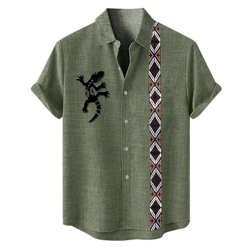 Camicia da uomo con effetto brillante: Camicia da uomo con stampa bronzo a maniche lunghe, stile Button Down, costume da festa disco anni 70. Camicia da uomo lucida slim fit a maniche lunghe per tempo libero e business per carnevale e feste, discoteca. Top da discoteca per uomo con glitter