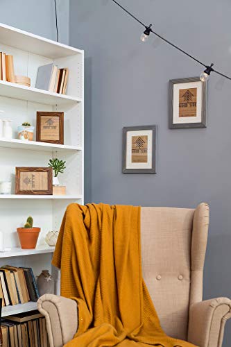 Rustic Wooden Poster Picture Frame 12X16 - Natural Solid Eco Distressed Wood For Wall Mounting Photo Frame - Grey #TOP5