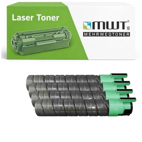 Toner compatible Ricoh Aficio CL4000 par Mehrwegtoner - Pack de 4 couleurs noir cyan magenta jaune