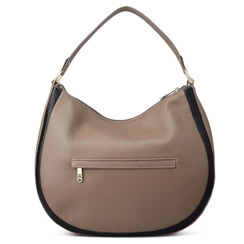 Image of Da Milano Leather Shoulder Bag for Women - Brown (Large) (LB-00317OL)