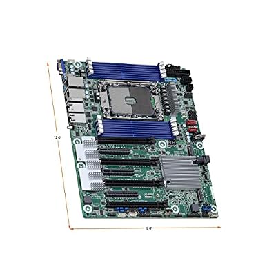 AsRock Rack SPC621D8-2L2T ATX Server Motherboard, Single Socket P+ (LGA 4189), 3rd Gen Intel Xeon Scalable Processors, C621A, Dual 1GbE+10GbE