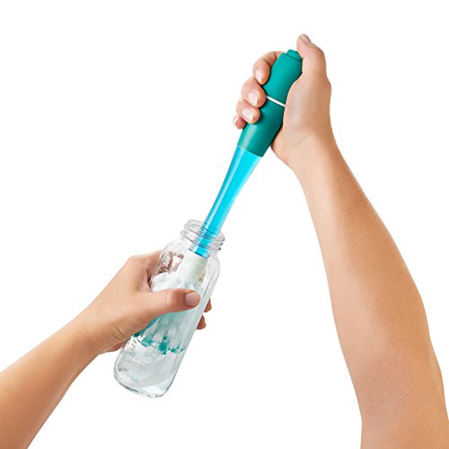 OXO Tot Soap Dispensing Bottle Brush with Stand, Teal - Thumbnail 4