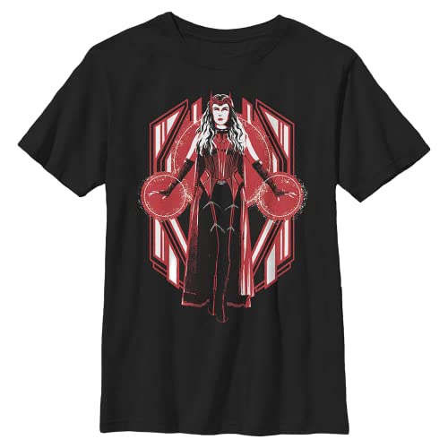T-shirt Marvel WandaVision noir parfait pour la cour de récréation et le sport