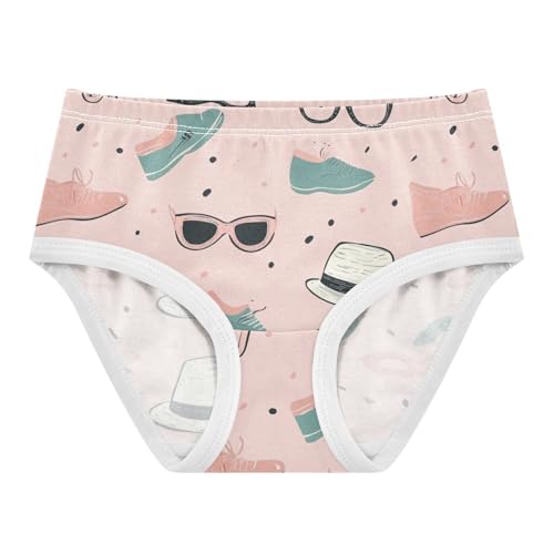Wusikd Cute Girls' Underwear Cotton Pink Girls Briefs Soft Toddler Underwear 2T
