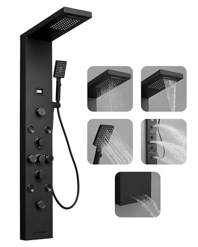 5 In 1 Shower Panel Tower System by Homevacious
