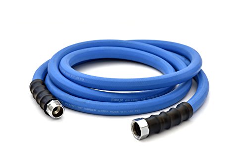 Ag-Lite Bsal5825 5/8" X 25' Hot/Cold Water Rubber Garden Hose, 100% Rubber, Ultra-Light, Super Strong, 500 Psi, -50F To 190F Degrees, High Strength Polyester Braided #TOP1