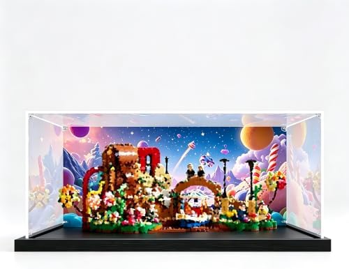 Clear Acrylic Display Case for lego 21360,Gift for le-go Lovers(Case Only) (Background)
