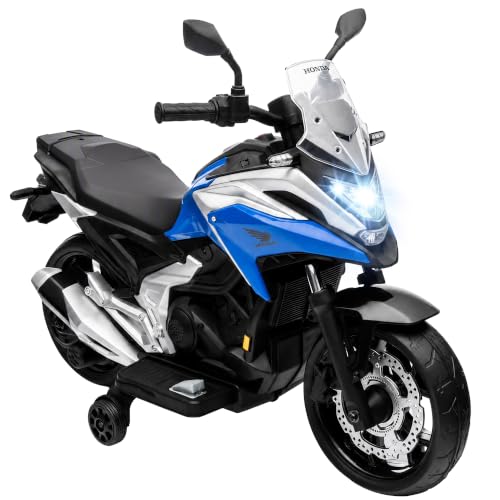 Image of AIYAPLAY Licensed Honda 12V Kids Electric Motorbike for 3-6 Years Blue