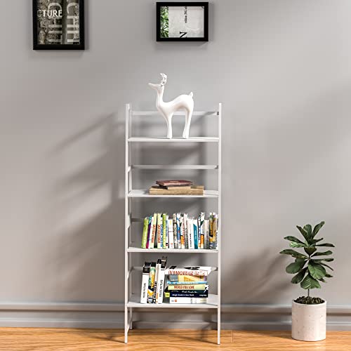 Wtz Bookshelf Book Shelf, Bookcase Storage Shelves Book Case, Ladder Shelf For Bedroom, Living Room, Office Mc-801(White) #TOP7